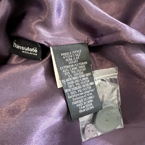 Laura Petites Wool Winter Blend Coat Size 12 - Picture 5 of 6